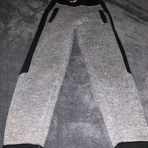 Size small (4) sweat pants grey/black.